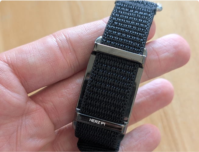 Smartband in the hand