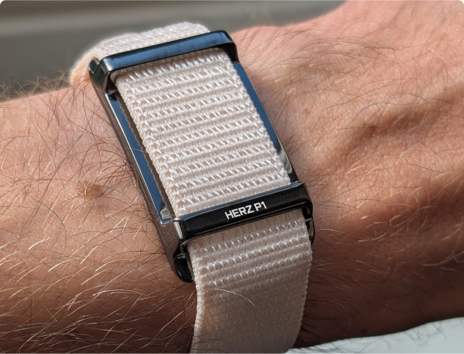 Smartband in the hand