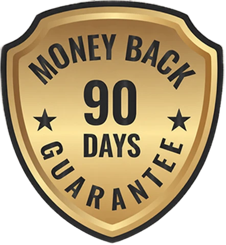 90 day money back guarantee badge