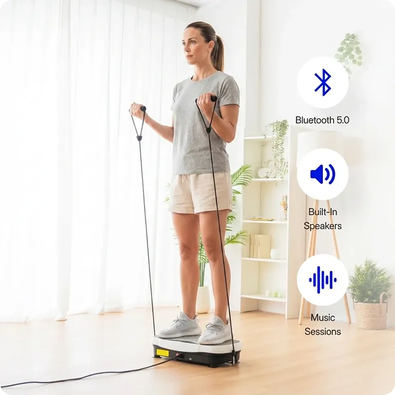 7. A built-in Bluetooth speaker turns it into a break